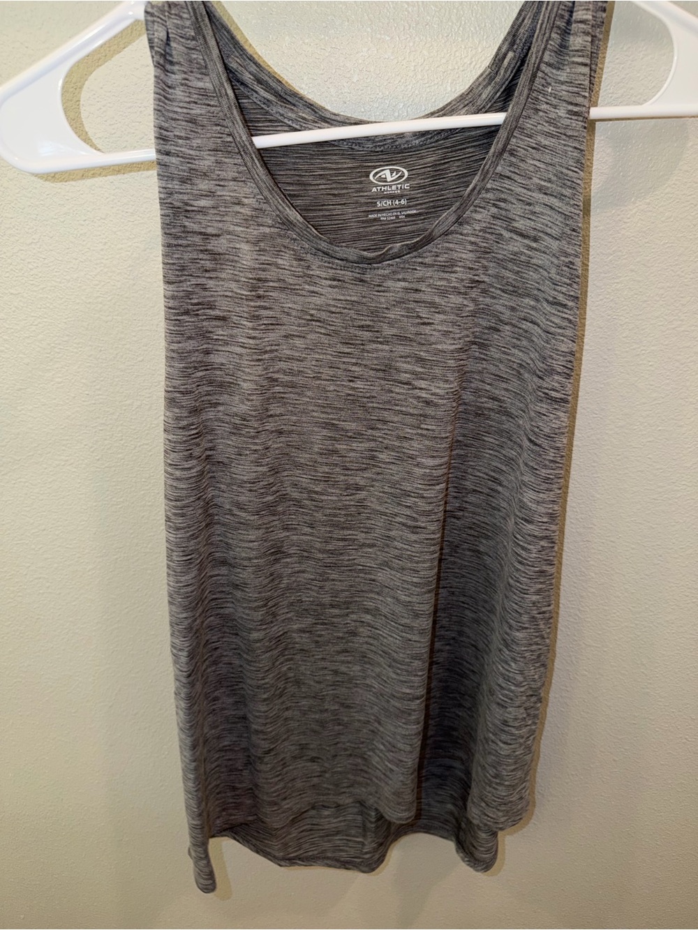 Athletic Works Heathered Gray Tank Top